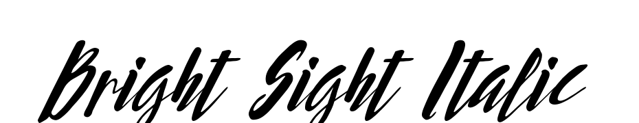 Bright Sight Italic Font Download Free